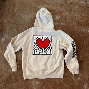 Keith Haring x Talentless Cream Hoodie